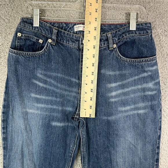 Tommy Hilfiger Denim Womens jeans Size 31 Straight Leg Dark Blue Jeans 10 - Picture 11 of 14